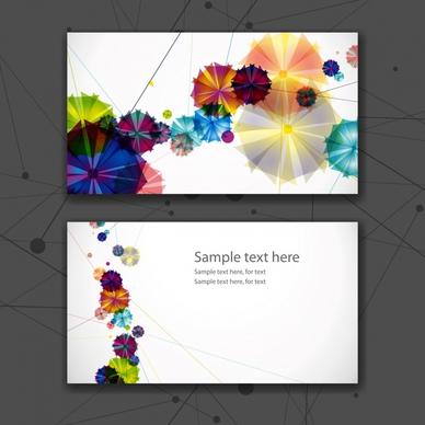 card background templates colorful contemporary geometric decor