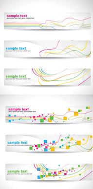 dynamic lines banner vector graphic