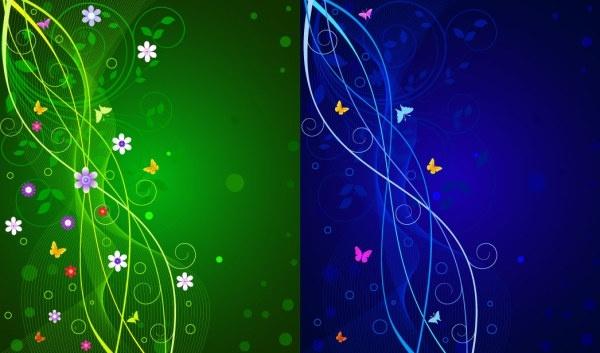 dynamic lines of the butterfly pattern vector