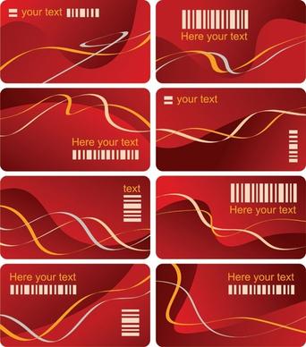 dynamic lines of the card template vector