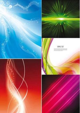 Dynamic lines vector background