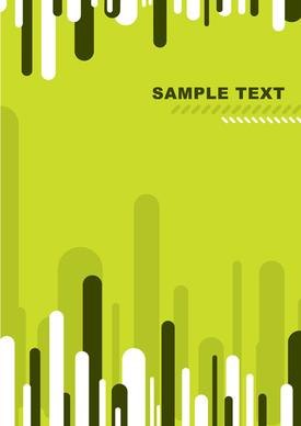 dynamic lines with green background vector