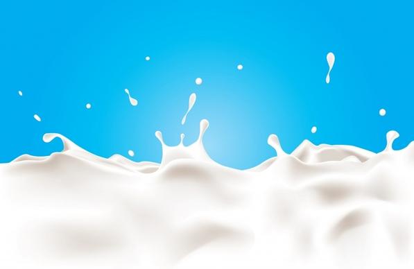 milk advertising background modern bright dynamic design