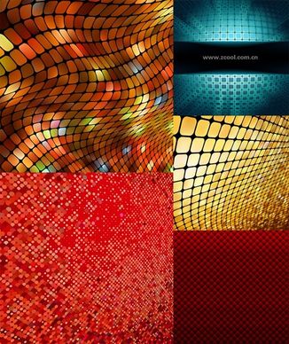 dynamic mosaic background vector