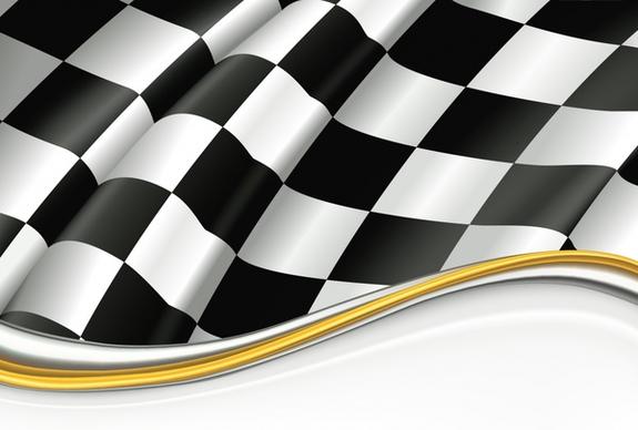 racing flag background modern dynamic 3d checkered decor