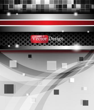 dynamic technology background vector