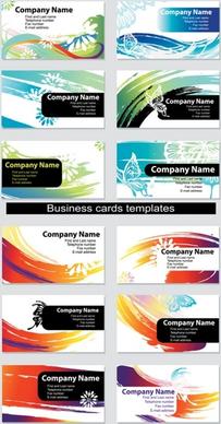 dynamic vector colorful cards