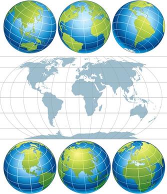 earth map vector