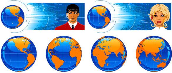 earth science and technology service vector