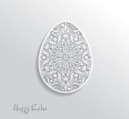 easter egg 3d emboss grey silver