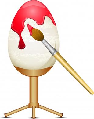 easter background painted egg sketch shiny modern design