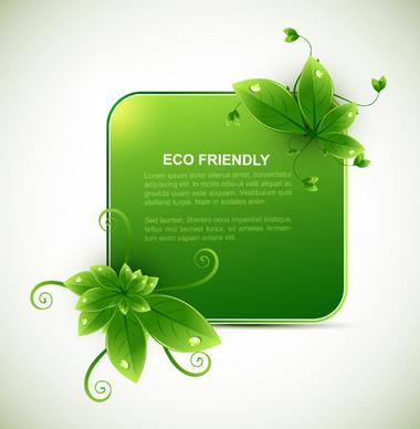 eco design elements vector cards