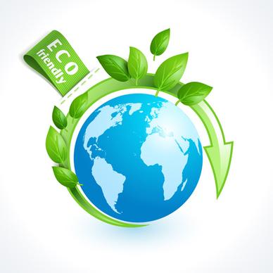 eco friendly logos creative vector design