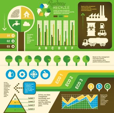 eco green infographics