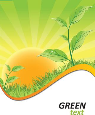 ecologic with green design background vector