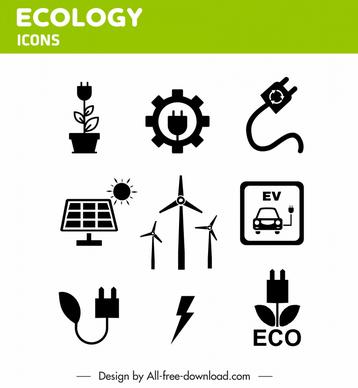 ecology premium icons collection flat symbols 