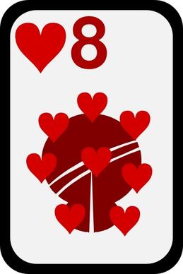 Eight Of Hearts clip art