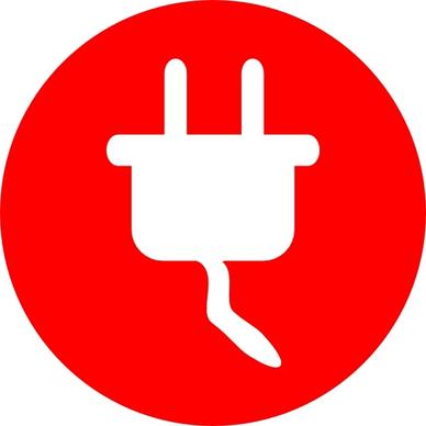 Electric Power Plug Icon clip art