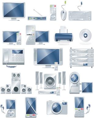 electronic office products vector
