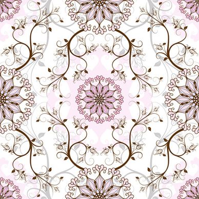 elegant floral seamless pattern vector graphic