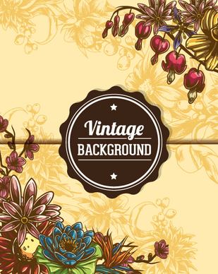 elegant vintage background set