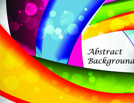 elements of abstract colorful wave vector background
