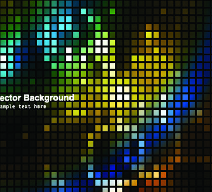 elements of abstract mosaics background vector