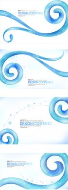 elements of blue curve striped background