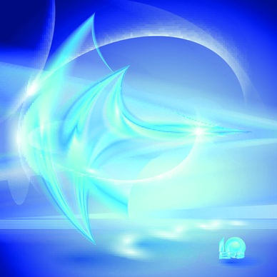 elements of blue glass abstract background vector