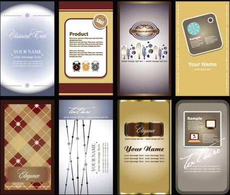 elements of cards vector