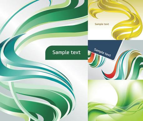 elements of dynamic color stripe background vector graphic