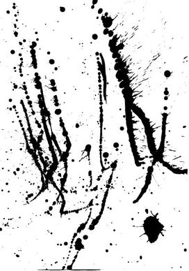 elements of ink splatters vector background