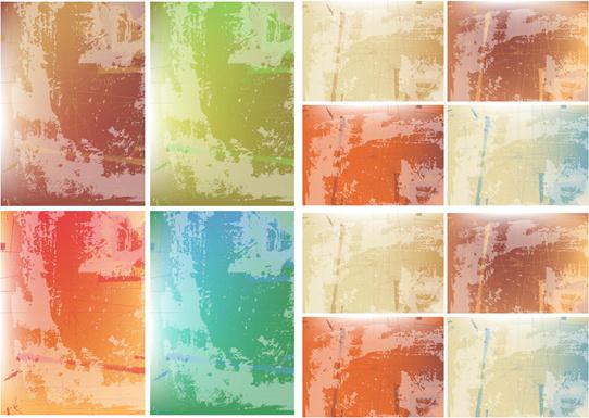 elements of rough surface wall backgrounds vector