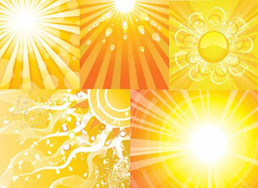elements of sun ray of light beam backgrounds art