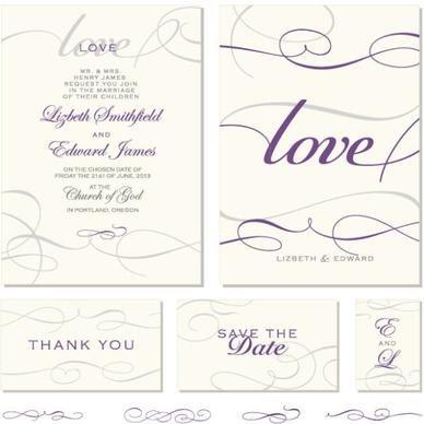elements of vintage lace cards vector