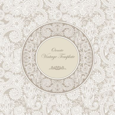 elements of vintage style vector backgrounds
