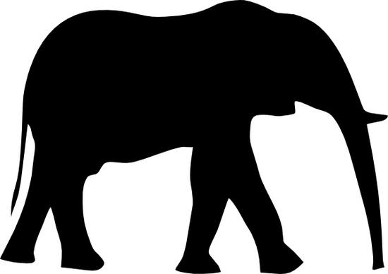 Elephant Silhouet clip art