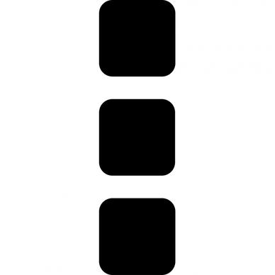 ellipsis v sign icons flat symmetric silhouette outline
