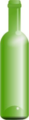 Empty Green Bottle clip art