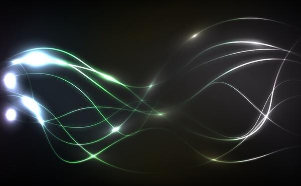 abstract background sparkling curves decoration