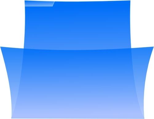 Enrico Folder Oxygenlike Blue Image clip art
