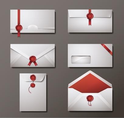 envelopes renderings ribbon vector
