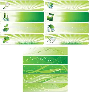 environmental theme banner vector background