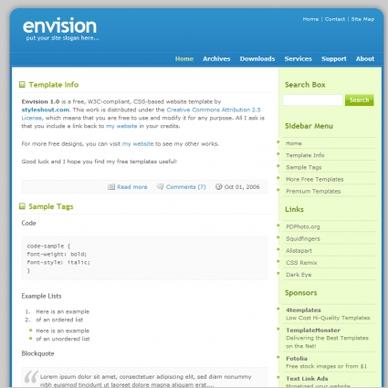 Envision 1.0 Template