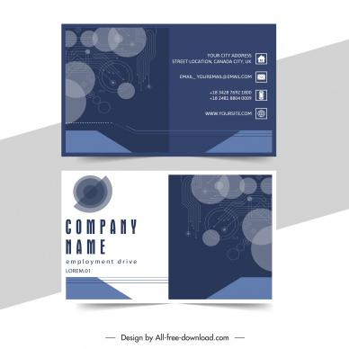 ethereum business card templates technology geometry contrast design