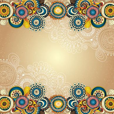 ethnic pattern styles art background vector