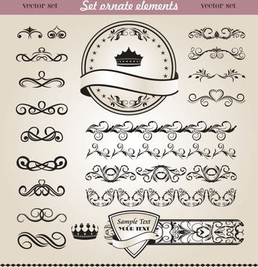 european classic lace pattern 04 vector