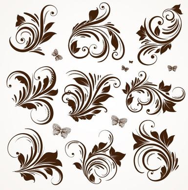 european classic lace pattern 04 vector