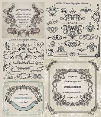 european classic lace pattern vector