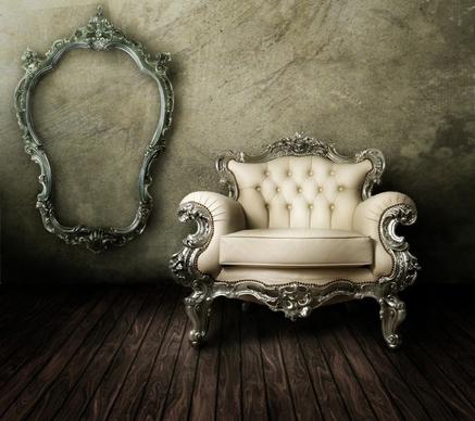 european gorgeous sofa and photo frame highdefinition picture